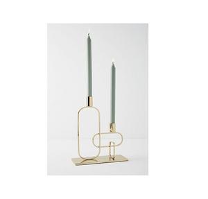 Latest Design Gold Plated Metal Candle Holder Elegant Look Table Decorative Candle Stick Holder / Candle Stick Stand - Product Image 1