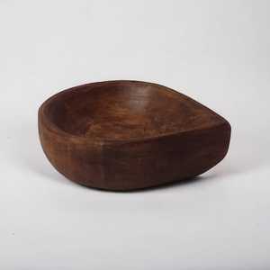 Custom Trendy round Shape Wooden Serving Tray 5 Small Snack Nut Chip Dip Bowl for <b>Christmas</b> Kitchen Dining Table <b>Top</b> Decor - Product Image 5