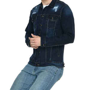 Factory Made Winter Wear Ripped <b>Jeans</b> Winter Jacket New Arrival Street Style Denim Jackets <b>for</b> <b>Men</b> - Product Image 4