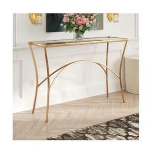 New Handmade Premium Metal <b>Console</b> <b>Table</b> <b>with</b> Decorative Antique Carvings Adding a Sophisticated Touch to Traditional Home Decor - Product Image 2