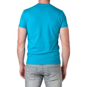 เสื้อยืดคอตตอน100% สำหรับผู้ชายเสื้อยืดเข้ารูปคอกลมแบบแฟชั่น - Product Image 3