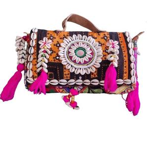 Bolso de hombro Banjara para mujer, bolso de mano bordado Vintage de lujo personalizado para mujer, bolsos de hombro de noche para compras, venta al por mayor 2023 - Product Image 3