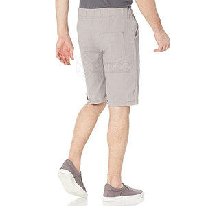 Pantalones Cortos de Hombre al por Mayor, Ligeros, 100% Algodón, Cómodos, con Cierre de Cordón Elástico, Estilo Casual, Diseño Liso, Transpirables - Product Image 3