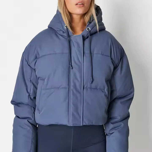 Chaqueta Corta Acolchada de Moda para Mujer, Chaqueta de Burbuja Moderna para Mujer, Chaquetas Cortas Ligeras para Mujer - Product Image 3