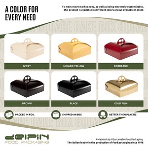 Kraft Paper Rectangle Self Erecting <b>Box</b> With Handle For Food Packaging - Product Image 3