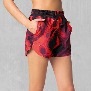 Pantalones cortos impresos por sublimación transpirables sublimados personalizados profesionales para mujer, pantalones cortos impresos por sublimación personalizados al por mayor - Product Image 5