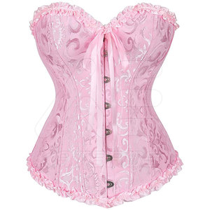 Best Selling Low MOQ Breathable Medium Control <b>Leather</b> Over Bust Corset Latest Style Solid Color - Product Image 1