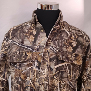 Camisa de manga larga de camuflaje de caza para hombre ligera con logotipo personalizado, camisa táctica transpirable de secado rápido para pesca - Product Image 3