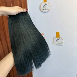 Paquets de cheveux humains bruts vietnamiens Double trame d'os de cheveux droite avec fermeture à lacet ensemble frontal de perruque de cheveux humains - Product Image 3