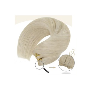 ผมมนุษย์บริสุทธิ์สีบลอนด์ #613ผมมนุษย์แท้เนื้อตรงแบบ Remy แบบบราซิลและอินเดีย - Product Image 1