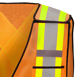 Chaleco de trabajo de invierno informal de alta visibilidad para hombre, cómodo, ligero, de lona, relleno de algodón, nuevo diseño personalizado, talla grande - Product Image 5