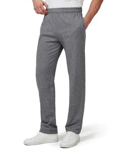 Pantalones de Trabajo de Algodón Gris para Hombre, Cintura Elástica, Ajuste Cómodo - Product Image 1