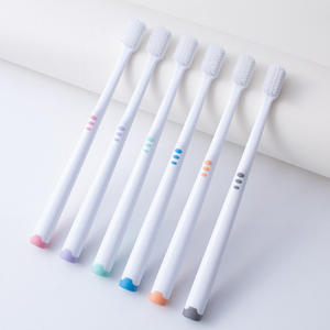 Brosse à dents manuelle à poils ultra-fins Fresh <span class=keywords><strong>Macaron</strong></span> avec manche en plastique et poignée antidérapante pour usage domestique - Product Image 4