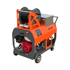 Amjet Précision bon marché Abordable Sécurité commodité <span class=keywords><strong>pompe</strong></span> débit Barre parallèle moteur <span class=keywords><strong>à</strong></span> essence machine de nettoyage des égouts - Product Image 6