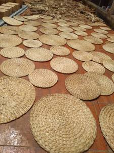 Produit élégant et classique jacinthe d'eau tapis rond et napperon artisanat tapis pour salon cuisine décor - Product Image 2