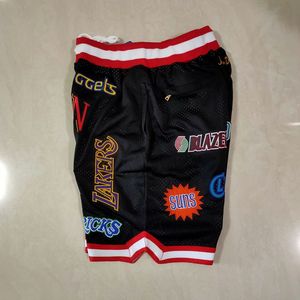 Ensemble de basket-ball Uniforme de l'équipe de basket-ball Short Retro Chicago Red Shorts Classic Western Conference Teams Basketball Shorts - Product Image 5