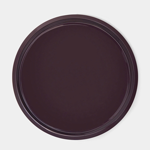 Plateau de service en laque ronde rouge foncé de haute qualité plateau de boisson alimentaire décoratif en usine fournisseur en gros Vietnam - Product Image 4