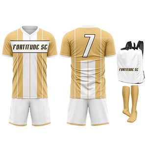 Uniformes de Fútbol para Hombre, Jacquard 100% Poliéster, Transpirables, de Alta Calidad, Elásticos, Manga Corta, Color Sólido, Personalizables - Product Image 6