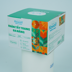 Kawaii Toallitas de Limpieza Facial Rollo 300 Hojas Compacto 10x10cm Tamaño Desechable e Higiénico Fábrica de Vietnam - Product Image 5