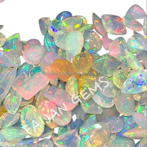Cabochon de pierres précieuses en vrac à facettes en opale éthiopienne naturelle de très haute qualité Forme de mélange Taille personnalisable Certifié par une tierce partie - Product Image 1