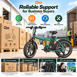 Vélo électrique pliable QM F8 Pro, pneus larges 20x4.0, batterie lithium 35Ah, vélo utilitaire urbain, Bici elettrica - Product Image 6