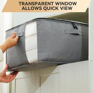 Vietnam Storage <b>Bag</b> Large Capacity Visible Foldable Space Save Customizabe OEM - Product Image 4