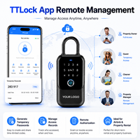 Boîte de rangement intelligente pour clés avec application TTLock, étanche, avec empreinte digitale et mot de passe, pour la gestion de propriétés Airbnb