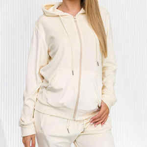 High Quality Full Zip Up Plain Breathable Women Jogger Sets Track Suit Female Gym <b>Tracksuit</b> <b>For</b> Girls <b>for</b> <b>Winter</b> - Product Image 6