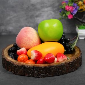 Bandeja de Madera Circular de Alta Calidad, Plato de Servir con Diseño de Alto Estándar, Plato Decorativo Portátil para Catering Disponible - Product Image 6