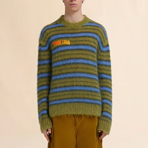 Sweat-shirt chaud pour homme 2026 personnalisé à épaules tombantes, tricoté sur le devant, 100 % coton, anti-rétrécissement, respirant et à séchage rapide - Product Image 1