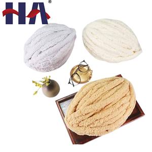 Islandés Extra grueso 100% poliéster costura y ganchillo hilo de fantasía teñido para cola de gato <span class=keywords><strong>salchicha</strong></span> manta tejida a mano - Product Image 1