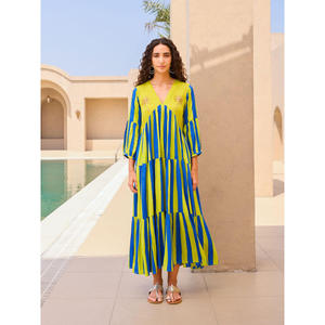 เดรส Mirador Maxi ไซส์ใหญ่ ชุดเดรสลำลองแบบสายเดี่ยวสำหรับผู้หญิง ออกแบบตามสั่ง ใส่ได้ทั้งวันสบายๆ และวันหยุด ไซส์ 6XL - Product Image 3
