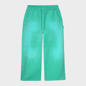 Professionnel sur mesure léger de haute qualité hommes strass pantalon bas prix OEM Service taille moyenne motif droit pour - Product Image 2