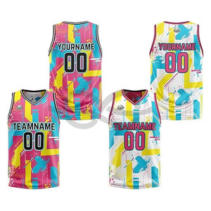Maillot de basket-ball personnalisé chemises réversibles débardeurs personnalisés adultes et enfants ajouter n'importe quel nom d'équipe et numéro gilet de sport durable - Product Image 1