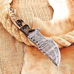 Traqueur de lame fixe en acier damas forgé à la main sur mesure couteau de chasse OEM Support lame fixe couteau de camping de qualité industrielle - Product Image 3