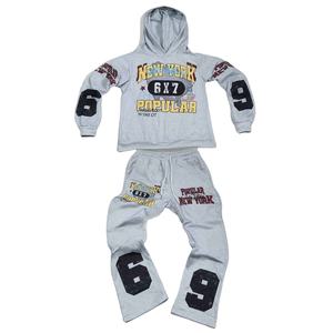 Chándal Glory con estampado personalizado y parches, 100% algodón, tela de alta densidad, para ropa urbana y casual, unisex. - Product Image 1