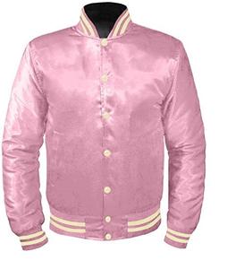 Veste en Satin Broderie Personnalisée Grec Fraternité et Sororité 100% Polyester Baseball Letterman Bomber Logo Personnalisable pour Hommes - Product Image 1