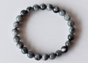 Pulsera de Cristal Ojo de Gato Natural de 8mm, Piedra Semipreciosa para Meditación - Product Image 1