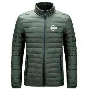 Fabricant de vêtements d'hiver sur mesure, veste matelassée à col montant, veste gonflée grande taille pour hommes - Product Image 3