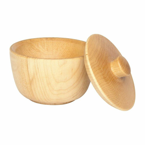 Juego de Azucareros de madera pura de la mejor calidad con tapa, utensilios de cocina de gran tamaño superventas, tazón de sal y pimienta para restaurante - Product Image 1