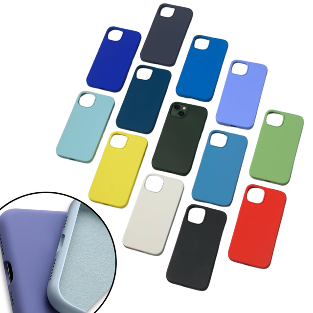 Durable Silicone Phone Case Heat-resistant Velvet Layer Protective Phone Case