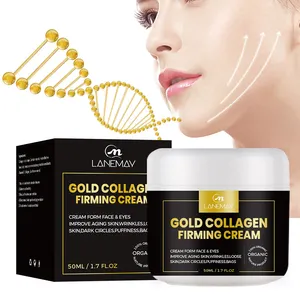 Oem निजी लेबल त्वचा की देखभाल चेहरे क्रीम गोल्ड कोलेजन हाइड्रेटिंग एंटी एजिंग फेस Whitening क्रीम सभी त्वचा के लिए