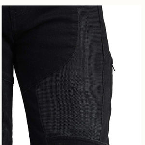 Durable D-Ride Moto <b>Men's</b> Breathable Quick Dry Denim <b>Jeans</b> with <b>Biker</b> Moto Design and Leg Zippers - Product Image 3