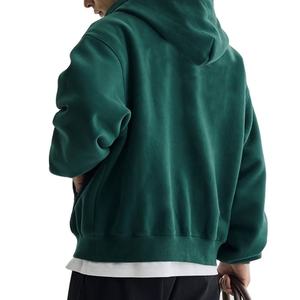 Wholesale Price High Quality Street Wear Drop Shoulder Cropped Zipper <b>Hoodie</b> Hot Sale Fashionable Zipper <b>Hoodie</b> - Product Image 2