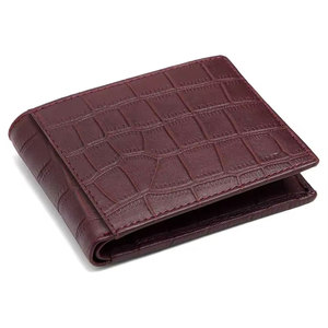 Hot Selling Factory Price Leather Single Shade Bifold <b>Wallet</b> High Quality Customized Design Leather Single Shade Bifold <b>Wallet</b> - Product Image 1