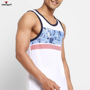 Ropa deportiva de diseño Popular Stringer culturismo Fitness hombres moda personalizada algodón Spandex - Product Image 3