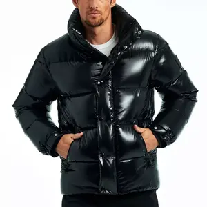 Chaqueta acolchada para hombre, elegante, con capucha, cálida, ligera, impermeable, con aislamiento, abrigo de invierno, plegable, para exteriores, duradero - Product Image 6