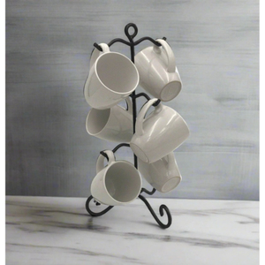 Minimalist Black Metal Mug Rack Stand Three Layer <b>Storage</b> Holder For Kitchen Countertop Durable Design Mug Holder - Product Image 5