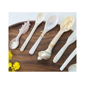 ช้อนเปลือกหอยรักษ์โลก ช้อนเปลือกหอยธรรมชาติสำหรับกาแฟ ชา และของหวาน - Product Image 2