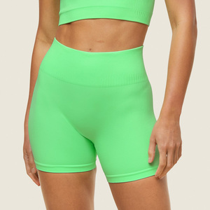 Logo personnalisé Shorts de motard pour femmes pour l'exercice et les vêtements de sport Fournisseur OEM avec tissu respirant Options de marque privée - Product Image 1